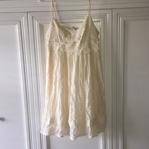 cream beach dress